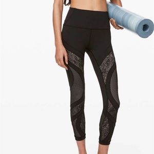 Lululemon wunder under lace 25 inch leggings